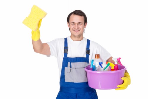 Local Airbnb cleaner preparing a guest-ready property in Nottinghill