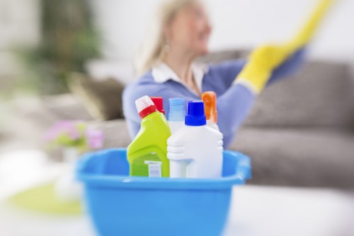 Bathroom deep clean during move out cleaning in Nottinghill